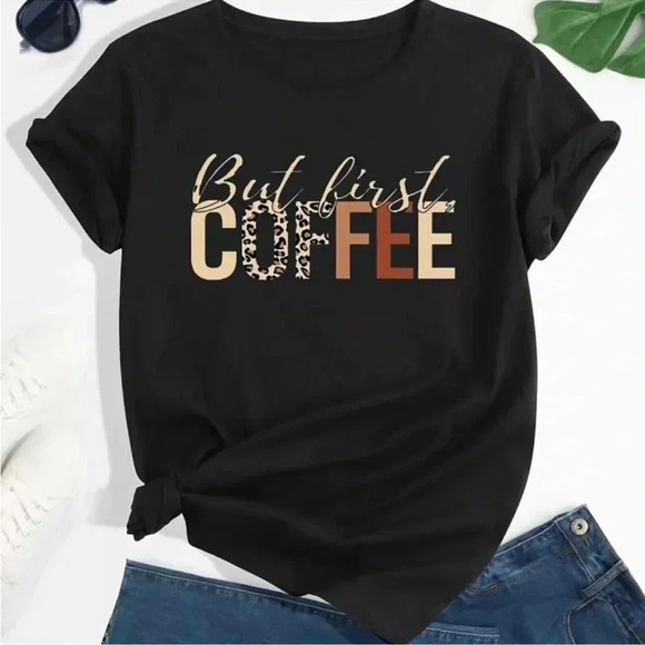 NWT | But First Coffee T-shirt | Sz XL - Picture 1 of 2